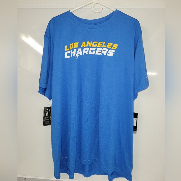 Nike Other - Los Angeles Chargers NFL Nike Dri-fit Plus Size Lightweight Athletic Tee NWT 3XL